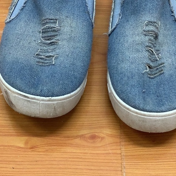 Rafaellos Route 66 patch distressed denim slip on shoe size 36 (Preowned) - Picture 6 of 6